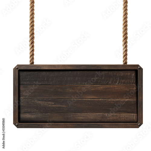 Wood Sign Isolated PNG 