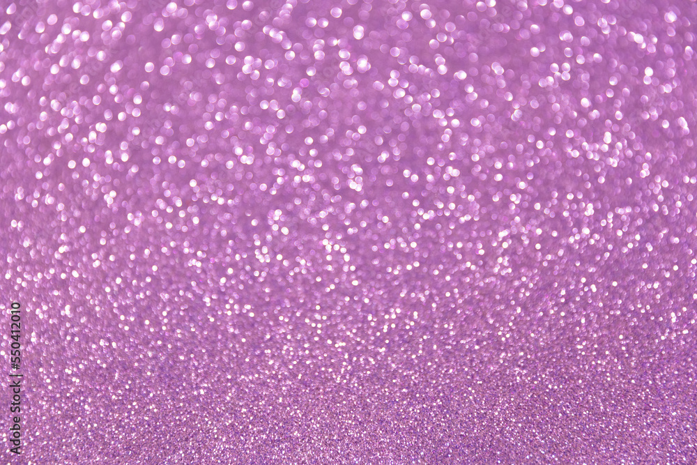 Glitter sparkling purple bokeh background