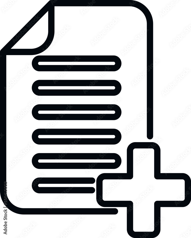 Plus data icon outline vector. Web interface. Business app Plus data icon outline vector. Web interface. Business app