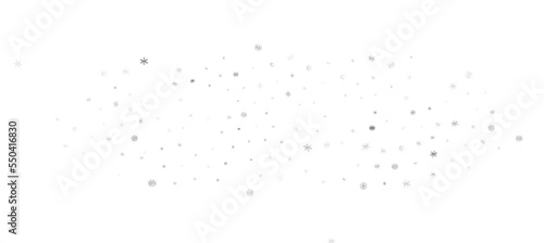 Snowflakes Falling On Snow - Winter Banner