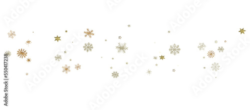 Snowflakes and bokeh lights on the blue Merry Christmas background. 3D render png