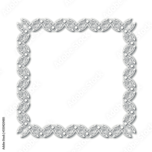 Frame, in the style of an ornament, Vector illustration eps 10, Art. 