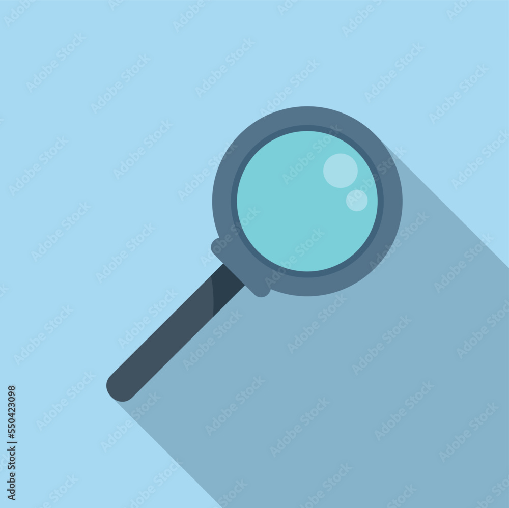 Search magnifier icon flat vector. Lab research. Test dna Search magnifier icon flat vector. Lab research. Test dna