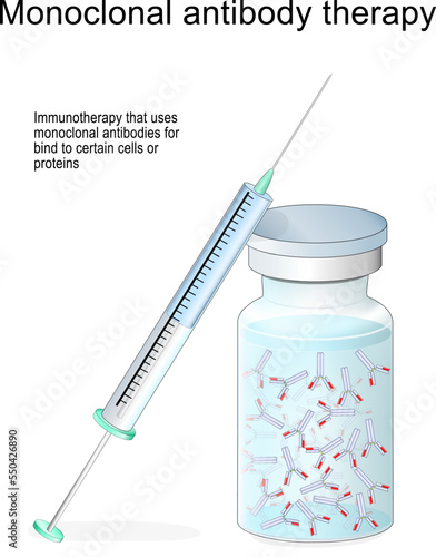 Monoclonal antibody therapy. Immunotherapy that uses antibodies