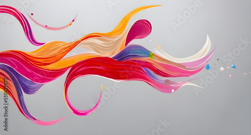 COLORFUL WAVE LINES BACKGROUND WALLPAPER