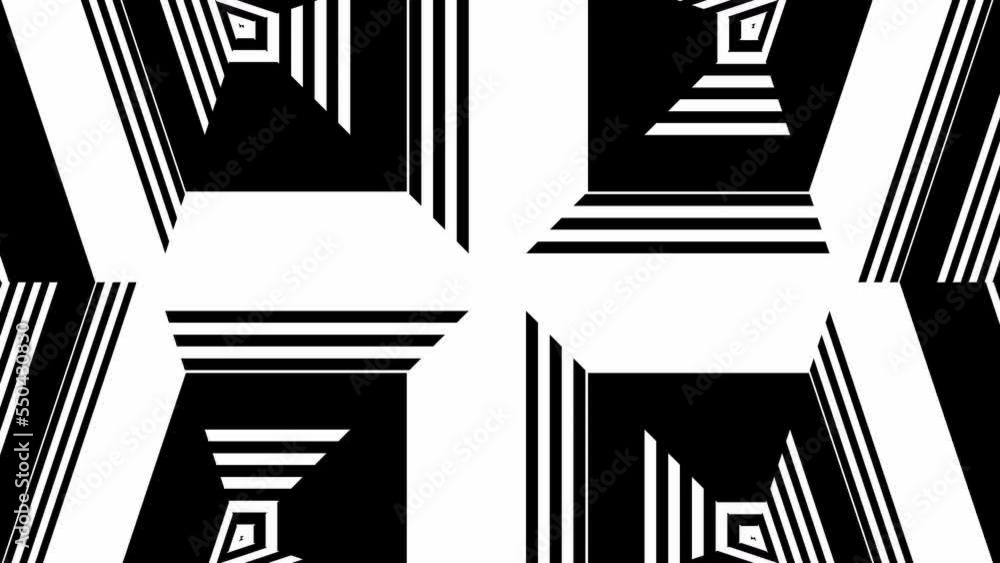 Black and white abstract background.Seamless loop video. Black and white abstract background.Seamless loop video.