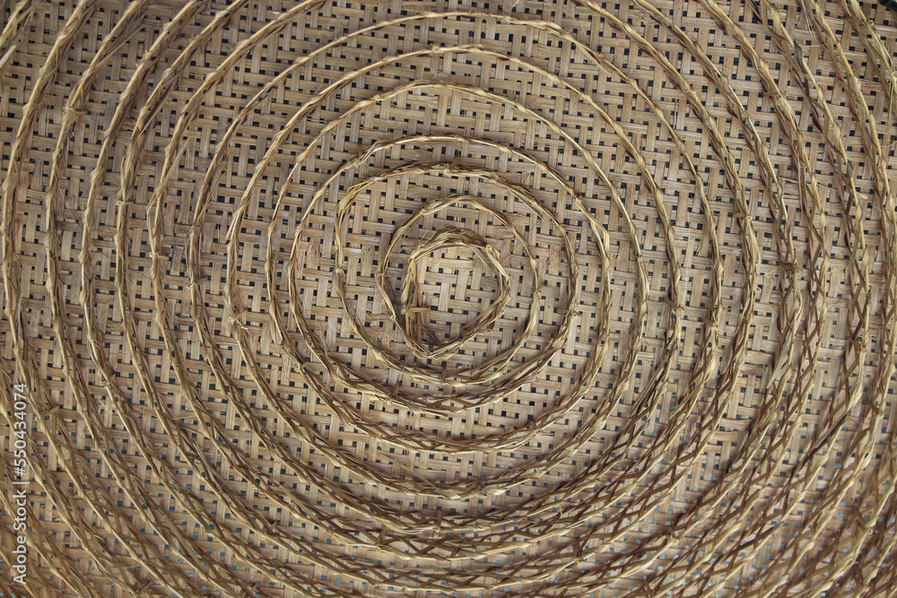 Fototapeta premium Woven handicrafts from beautiful Thai craftsmen and rare patterns.