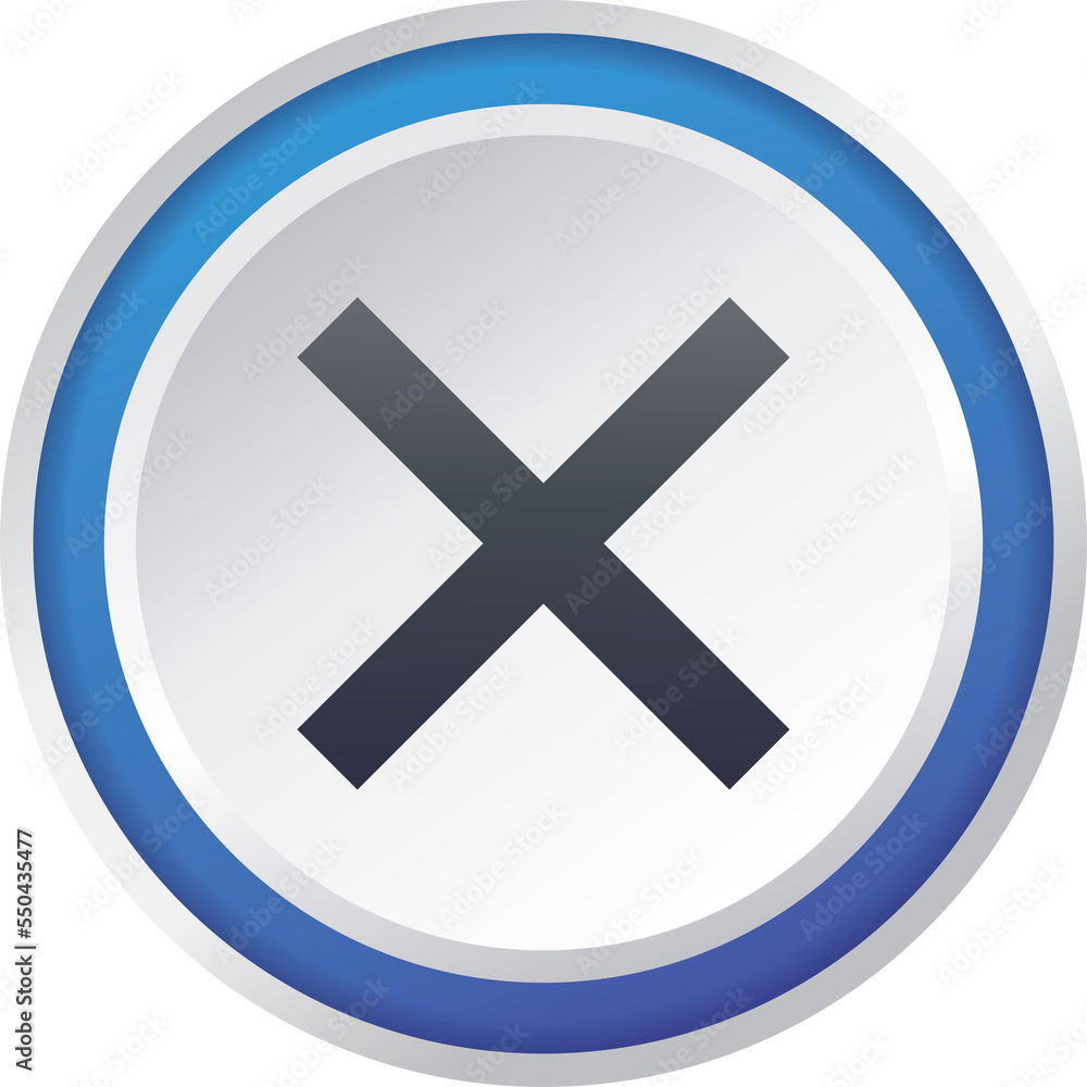 Obraz premium stop button flat icon button vector design