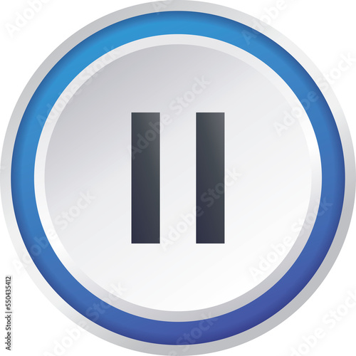 stop button flat icon button vector design