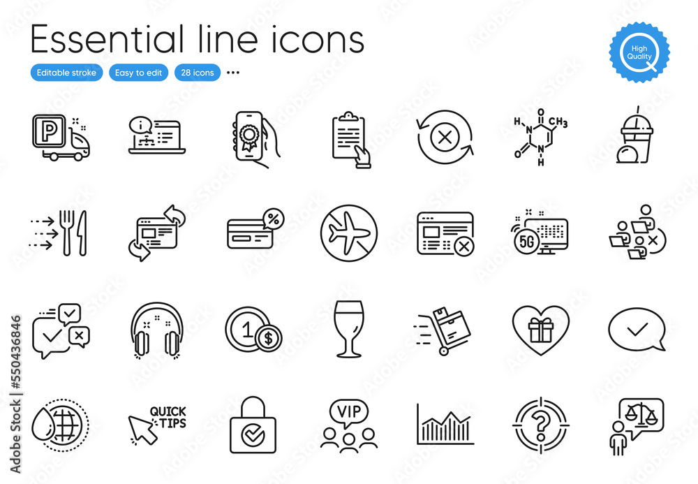 Money diagram, 5g internet and Ice cream milkshake line icons. Collection of Truck parking, Vip clients, Online documentation icons. Quick tips, Food delivery, Lawyer web elements. Vector Money diagram, 5g internet and Ice cream milkshake line icons. Collection of Truck parking, Vip clients, Online documentation icons. Quick tips, Food delivery, Lawyer web elements. Vector