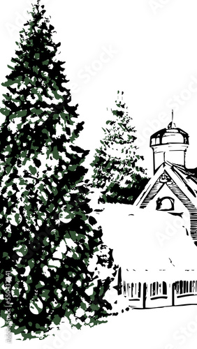 Christmas line-art