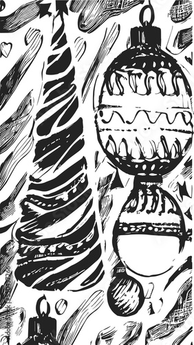 Christmas line-art
