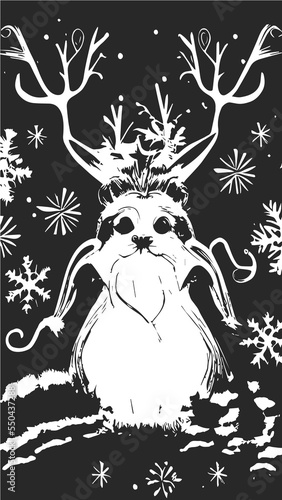 Christmas line-art