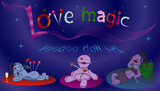Love magic. Voodoo doll set