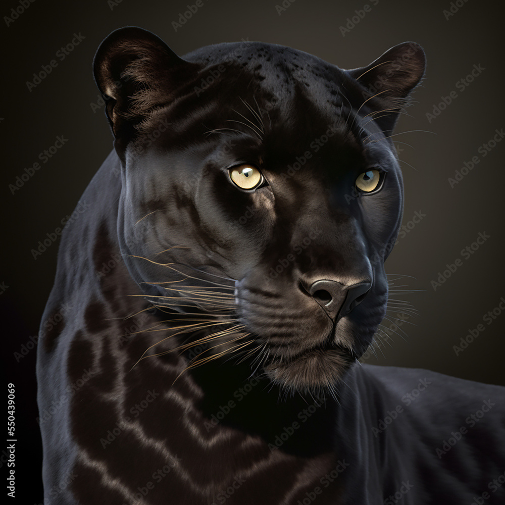 big black panther wild animal