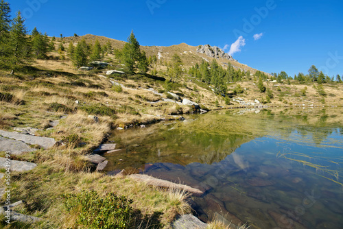 Alpsee Salei im Tessin in der Schweiz, Onsernonetal - mountain lake Alpe Salei, Ticino in Switzerland