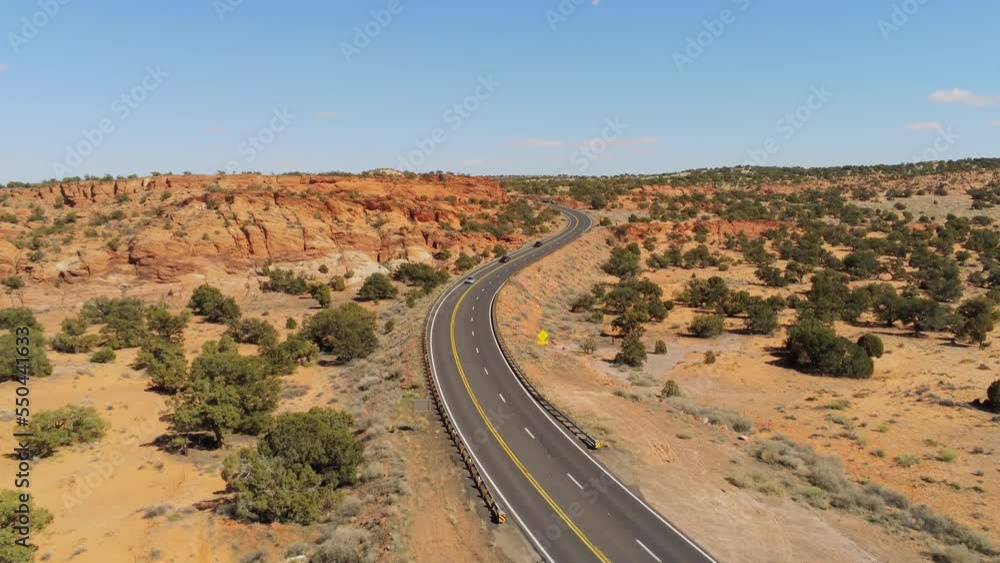 Amazing landscape in the desert of Arizona - aerial view Amazing landscape in the desert of Arizona - aerial view