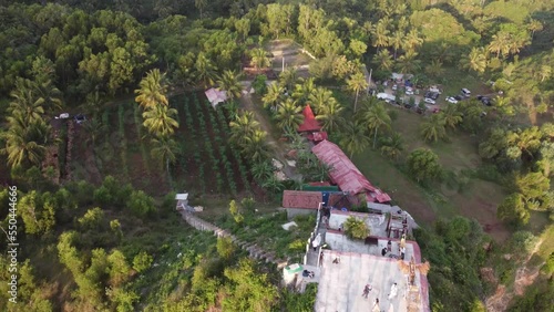 Aerial Footage of Puncak Segoro Beach in Indonesia photo