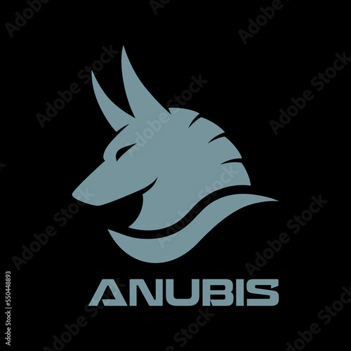 Modern Egyptian god Anubis logo