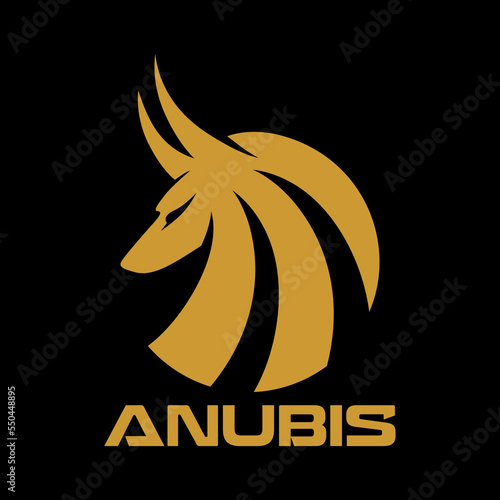 Modern Egyptian god Anubis logo