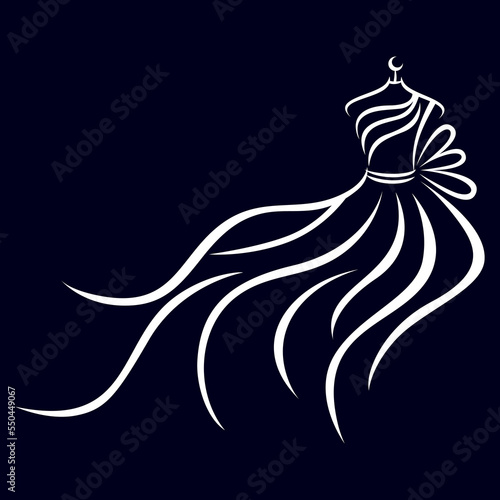 modern creative stylish dress logo