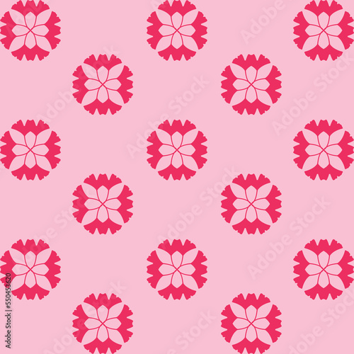 Floral pattern design template with flower motif. nature decorative background in flat style. repeat and seamless vector for wallpapers  wrapping paper  packaging  printing business  textile  fabric