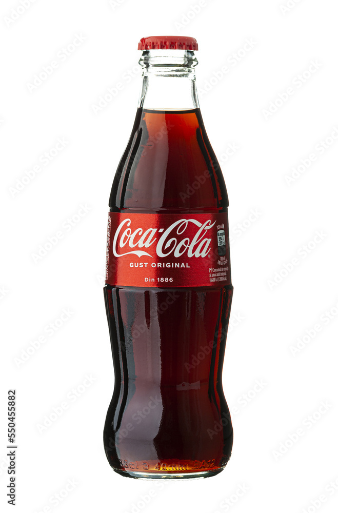 Classic bottle Of CocaCola isolated on transparent background foto de