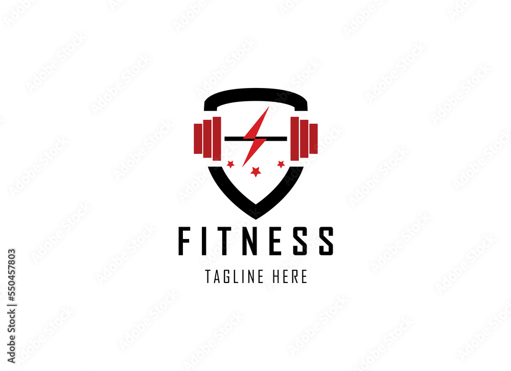 Fitness and Gym logo design template. Fitness and Gym logo design template.