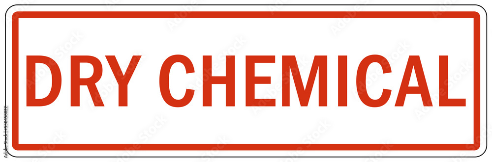 Fire extinguisher sign and labels dry chemical Fire extinguisher sign and labels dry chemical