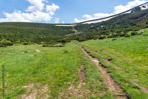 Summer Landscape of Pirin Mountain near Bezbog Lake, Bulgaria