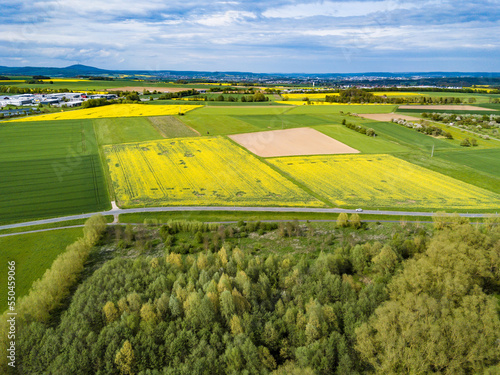 Drone Landscape from canola fields