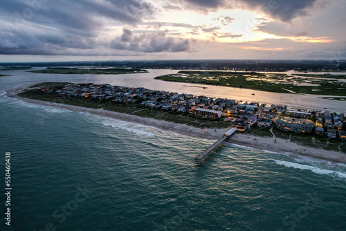 Wallpaper Mural Wrightsville Beach, North Carolina. Sunset on the south end. Torontodigital.ca