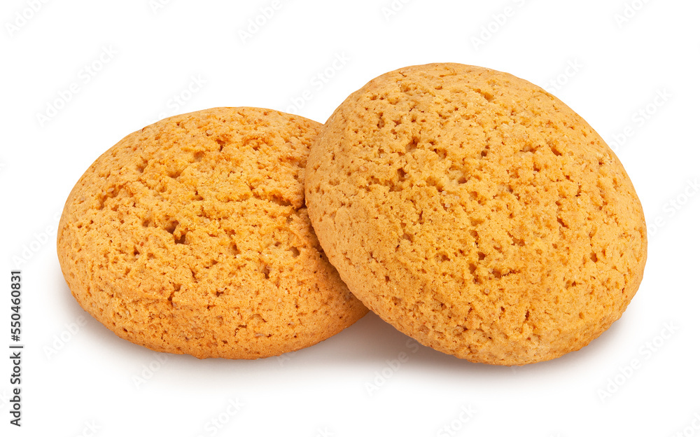 oat cookie path isolated on white oat cookie path isolated on white