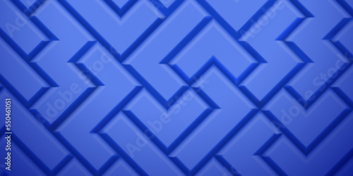 Abstract background made of tetris blocks in blue colors