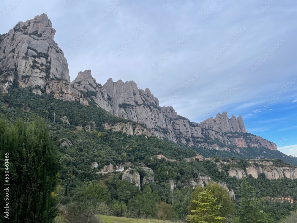 Autumn in the mountains. Montserrat national park. 
