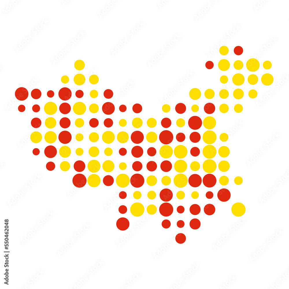 China Silhouette Pixelated pattern illustration China Silhouette Pixelated pattern illustration