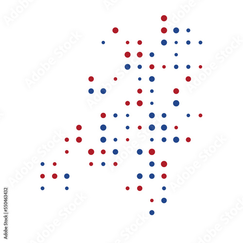 Netherlands Silhouette Pixelated pattern illustration