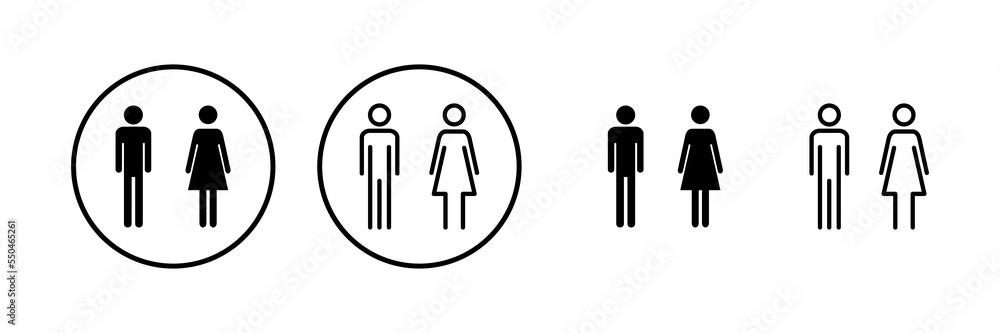 Man and woman icon vector illustration. male and female sign and symbol. Girls and boys Man and woman icon vector illustration. male and female sign and symbol. Girls and boys