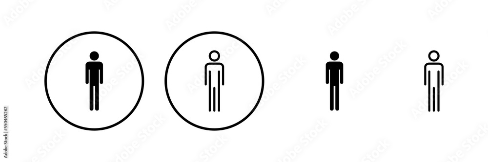 Man icon vector illustration. male sign and symbol. human symbol Man icon vector illustration. male sign and symbol. human symbol