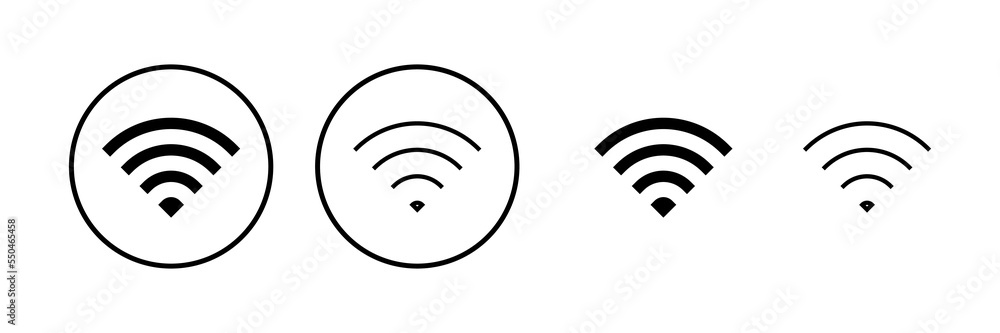 Wifi icon vector illustration. signal sign and symbol. Wireless icon Wifi icon vector illustration. signal sign and symbol. Wireless icon