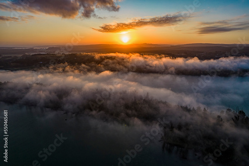 Atardecer desde el cielo