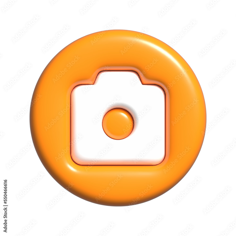3d camera icon illustration. Isolated 3D Render. 3d camera icon illustration. Isolated 3D Render.