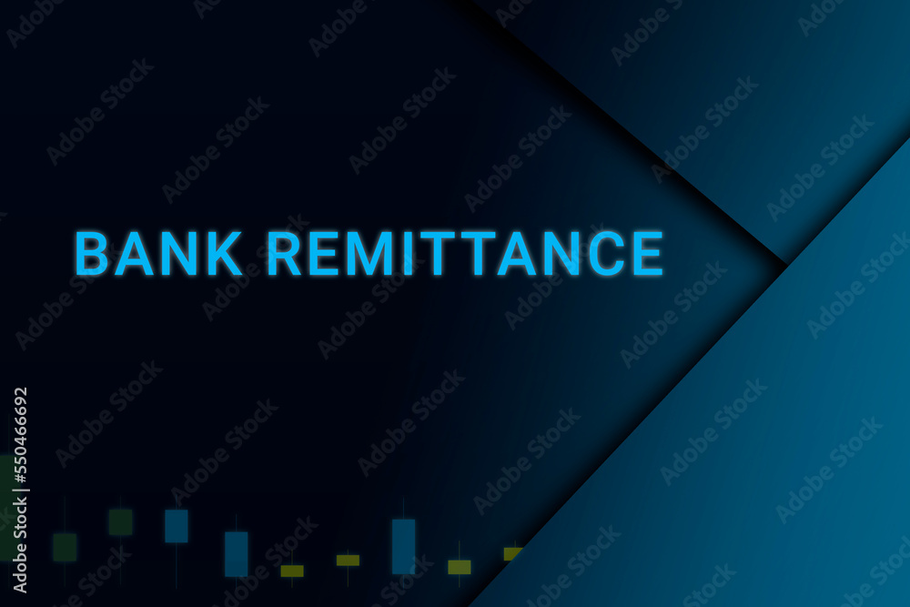 bank remittance background. Illustration with bank remittance logo ...