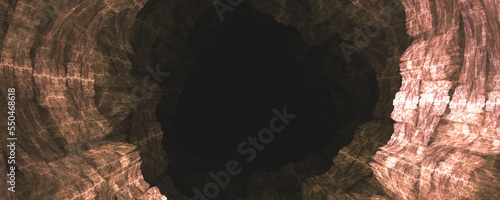brown texture tunnel hole abstract background