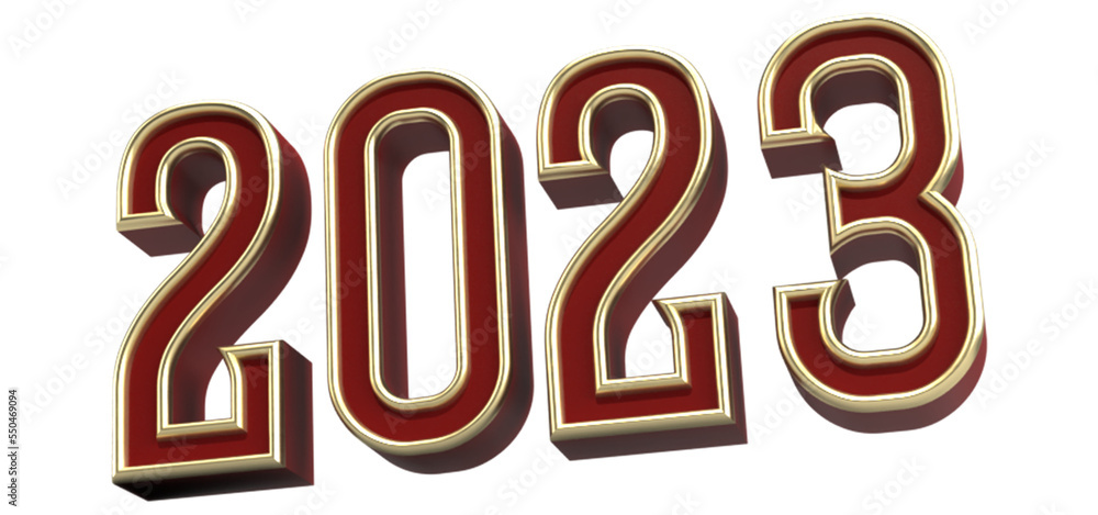 Luxury design 2023 happy new year minimal text template background 3d render Luxury design 2023 happy new year minimal text template background 3d render