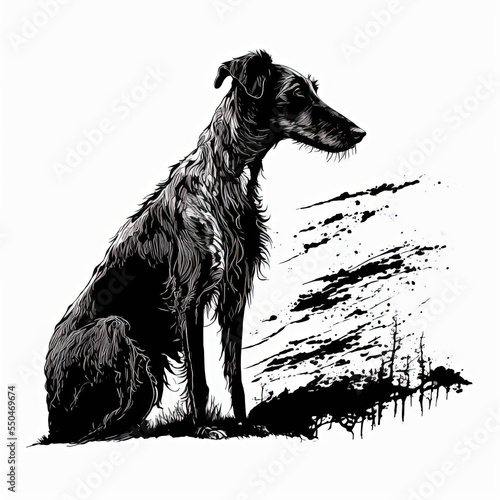 Lurcher/greyhound/sighthound