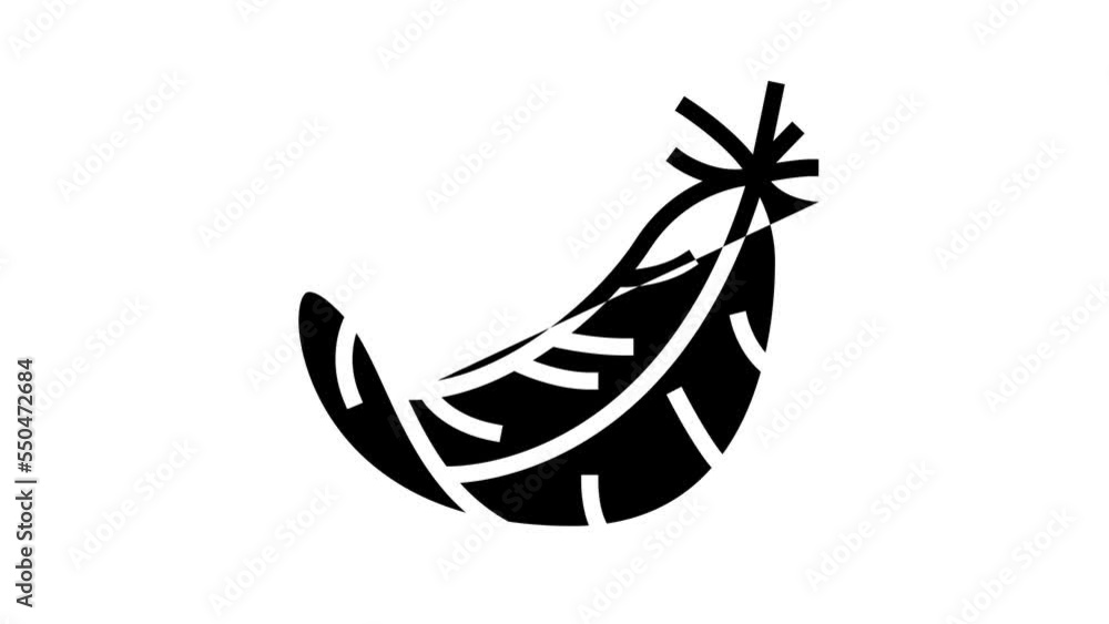 failing feather soft fluffy line icon animation failing feather soft fluffy line icon animation