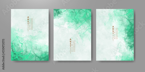 Set of cards with bright colorful vector watercolor background. Design for your date, postcard, banner.