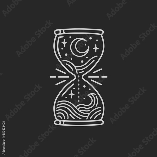 Obraz na płótnie The hourglass design with small ornaments inside, adds to the feel of the desert being close w salonie