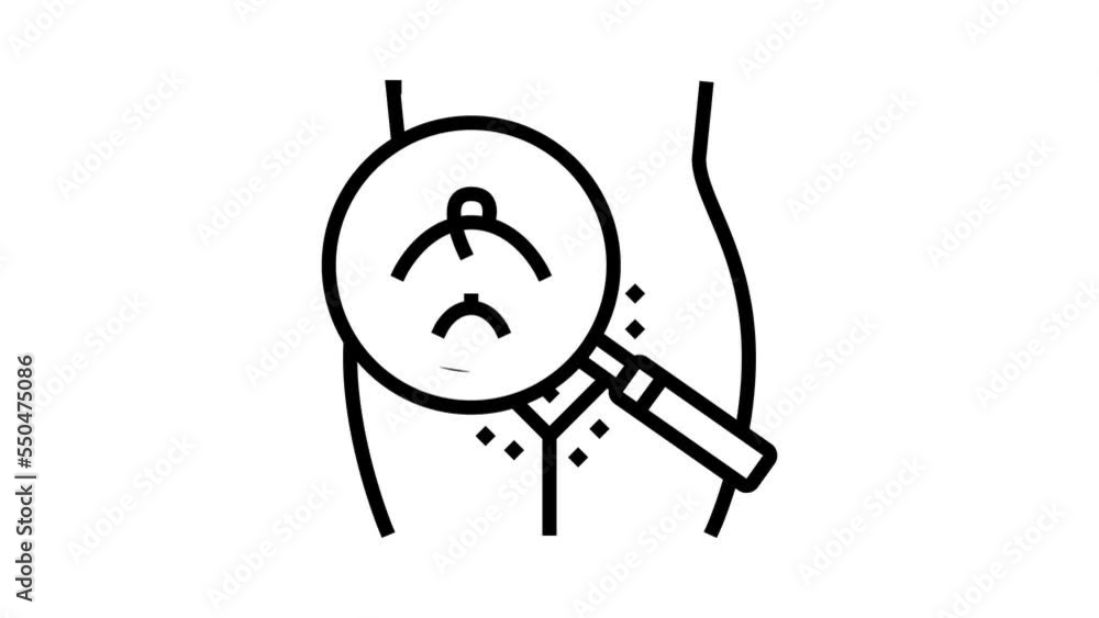 pubic hair line icon animation pubic hair line icon animation